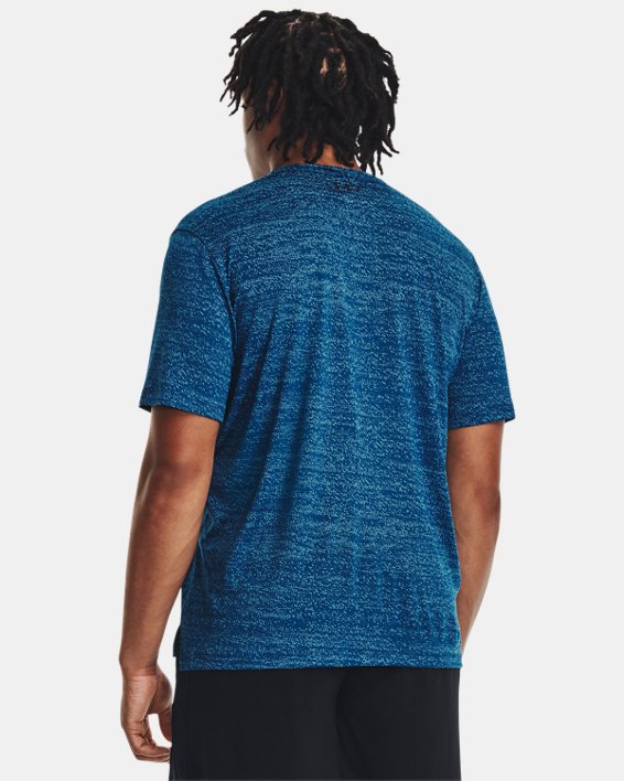 Camiseta de manga corta UA Tech™ Vent Jacquard para hombre, Blue, pdpMainDesktop image number 1